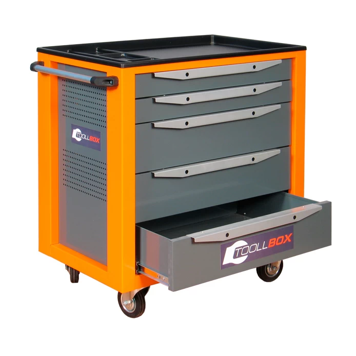 Тележка инструментальная ToollBox TBS-5 (синий)